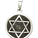 Pandantiv amuleta din argint pentru armonie Rob Ray Simboluri Mistice - Hexagrama